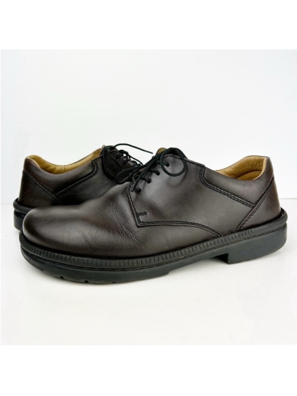 Footprints by Birkenstock Corvallis Brown Leather Lace Up Unisex Shoes EU 40